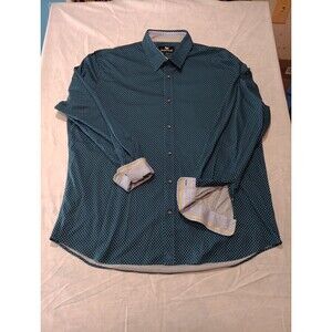 Butter Cloth Mens 3XL XXXL Long Sleeve Flip Cuff Shirt Blue Button Up Preppy